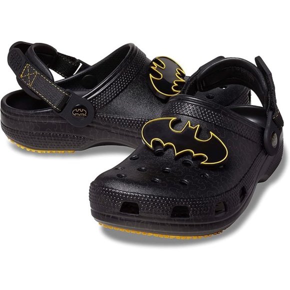 NEW CROCS Sizes W6/M4 - W10/ M8 Batman Adjustable Slip Resistant Clog - Black - Picture 6 of 7